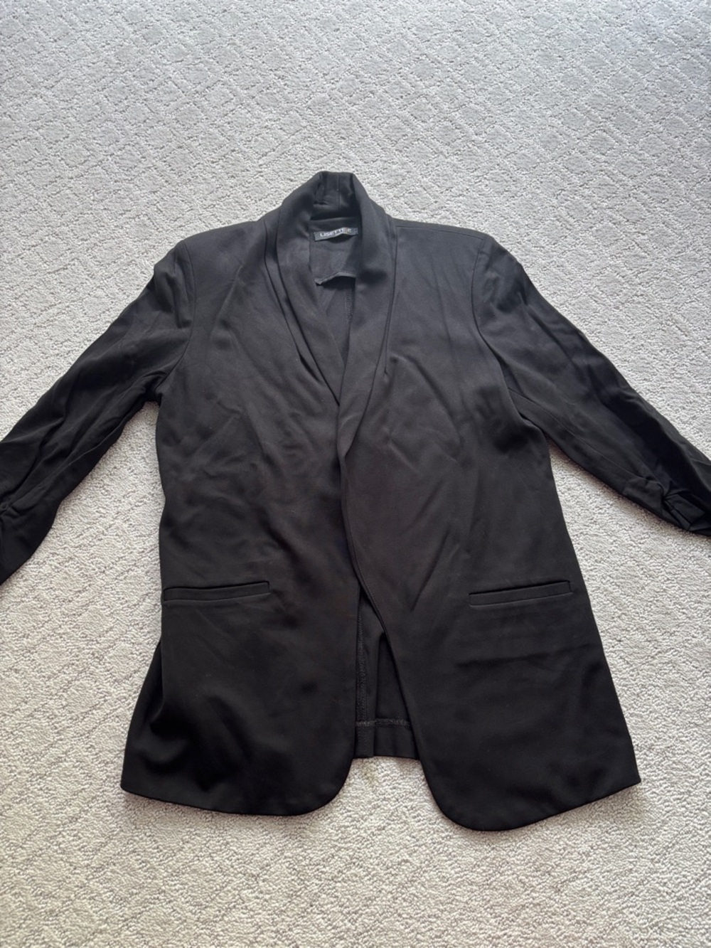 LISETTE Black Women's Jacket - Classic Open Front